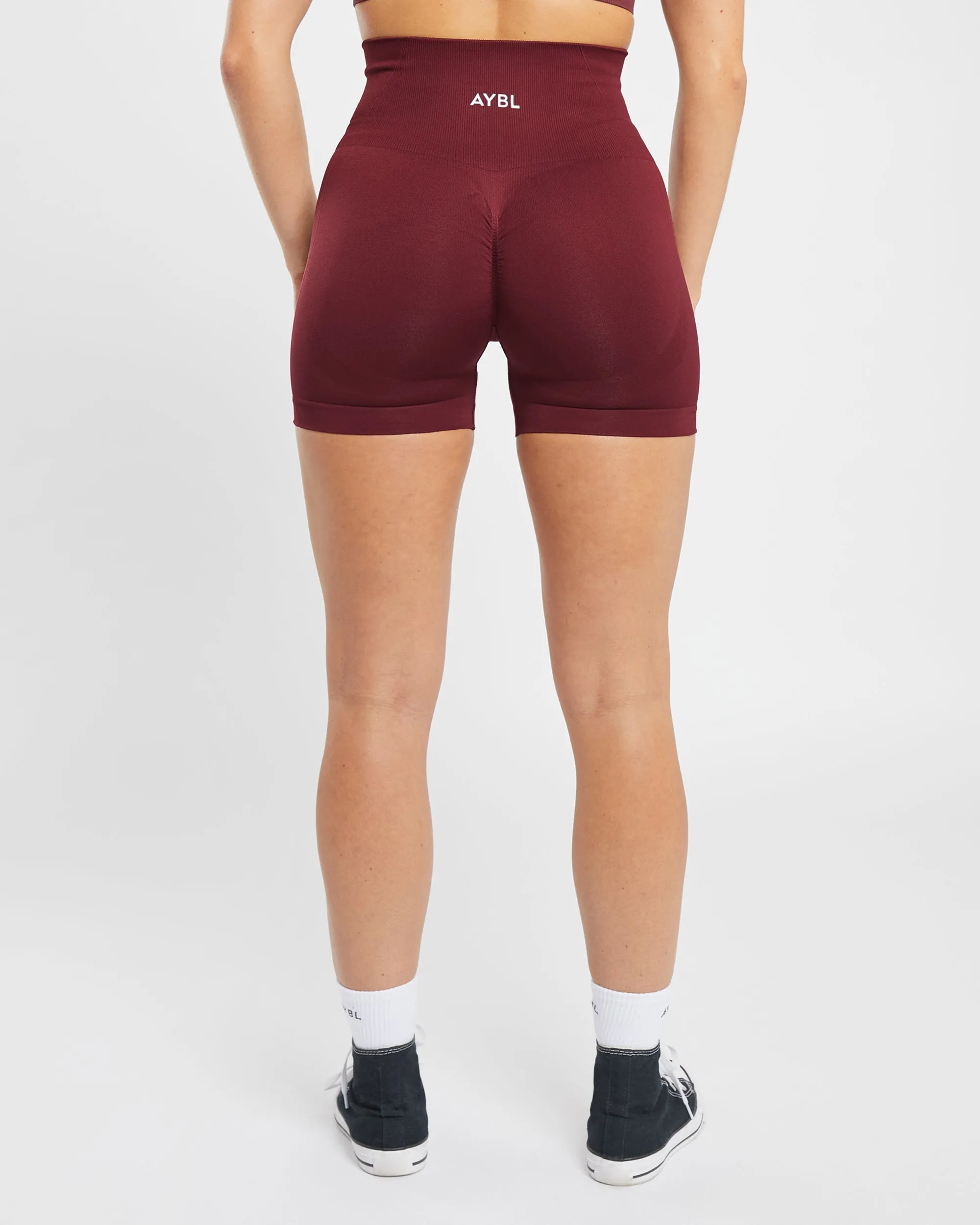 Empower Seamless Shorts - Red Wine