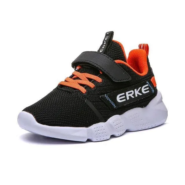 Erke Jogging Shoes Kids-Boys Running Black/D.Orange 63120120009-005