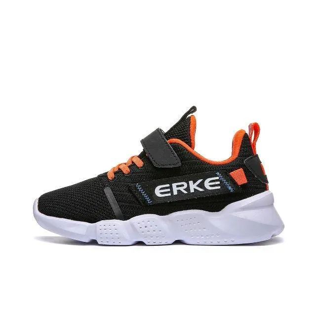 Erke Jogging Shoes Kids-Boys Running Black/D.Orange 63120120009-005