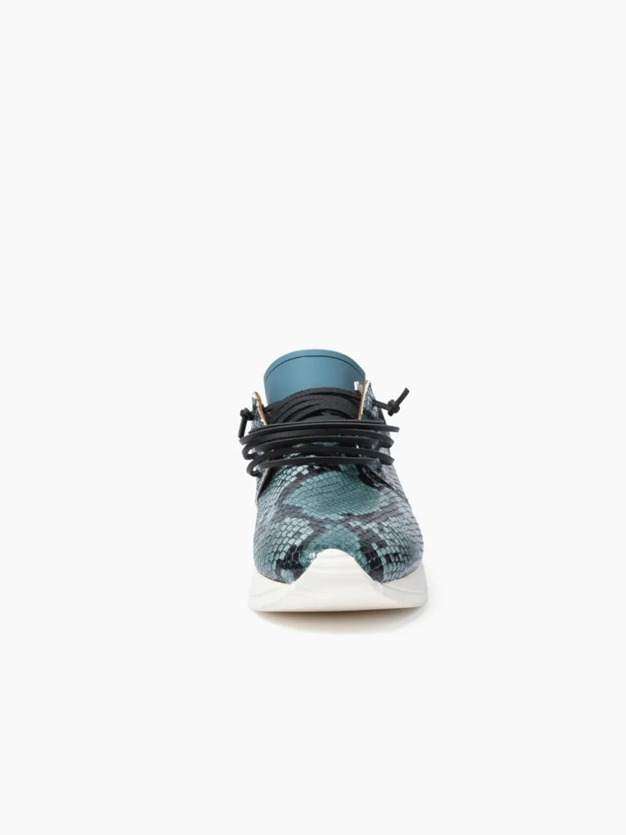 Esseutesse Python Sneaker - Cyan