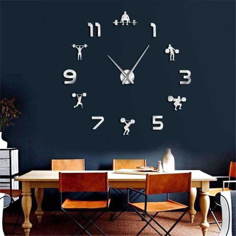 Frameless Wall Clock for Workout