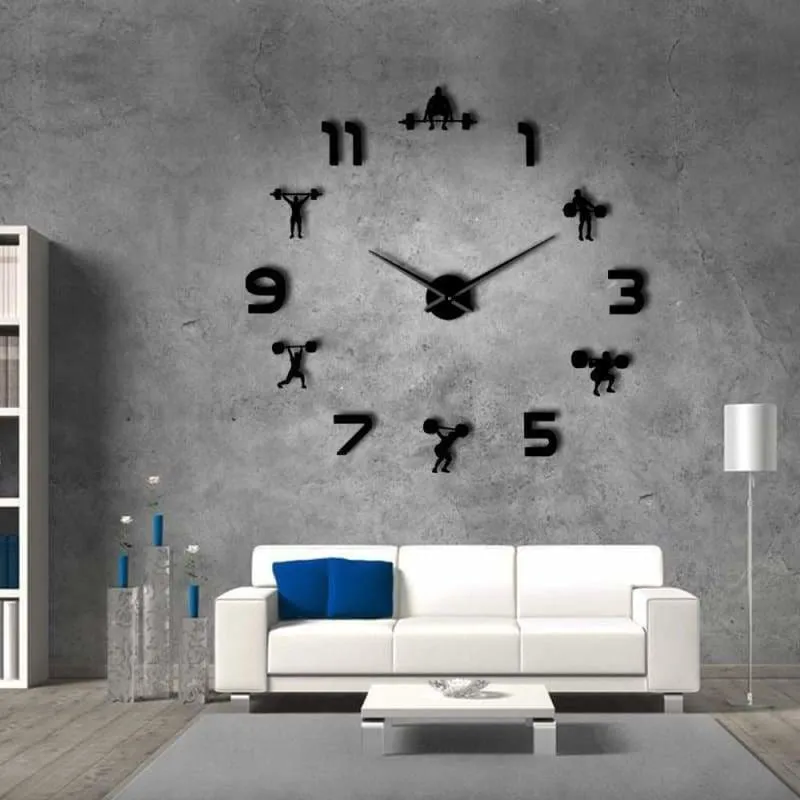 Frameless Wall Clock for Workout