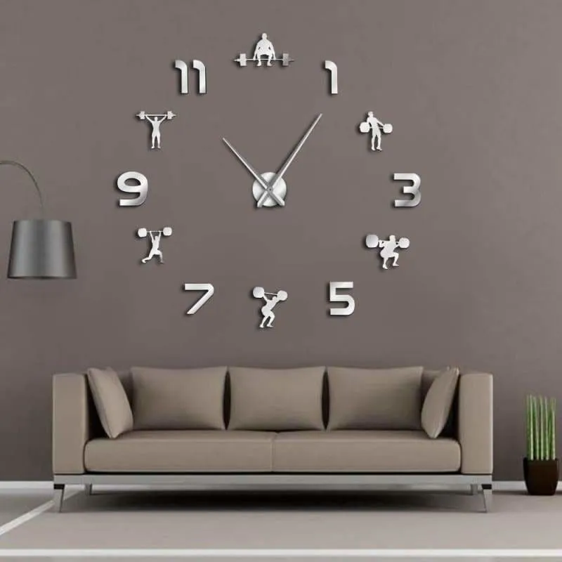 Frameless Wall Clock for Workout