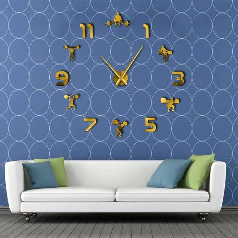 Frameless Wall Clock for Workout