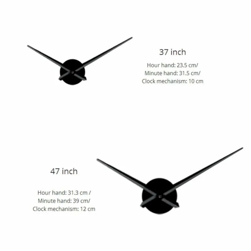 Frameless Wall Clock for Workout