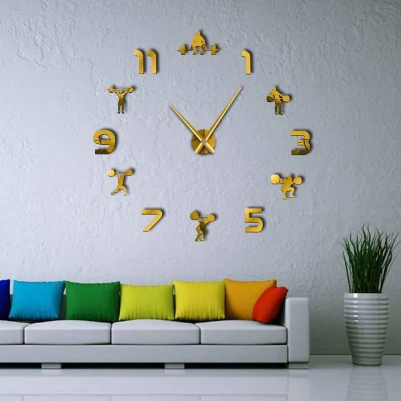 Frameless Wall Clock for Workout