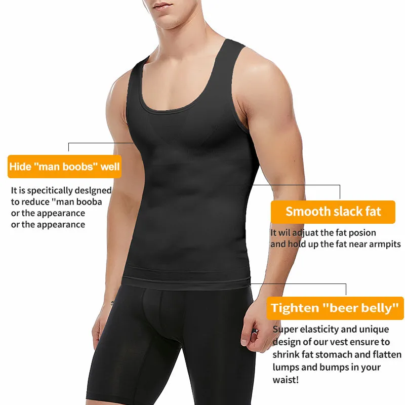 Funki Buys | Shapewear | Men's Slimming Singlet Body Shaper