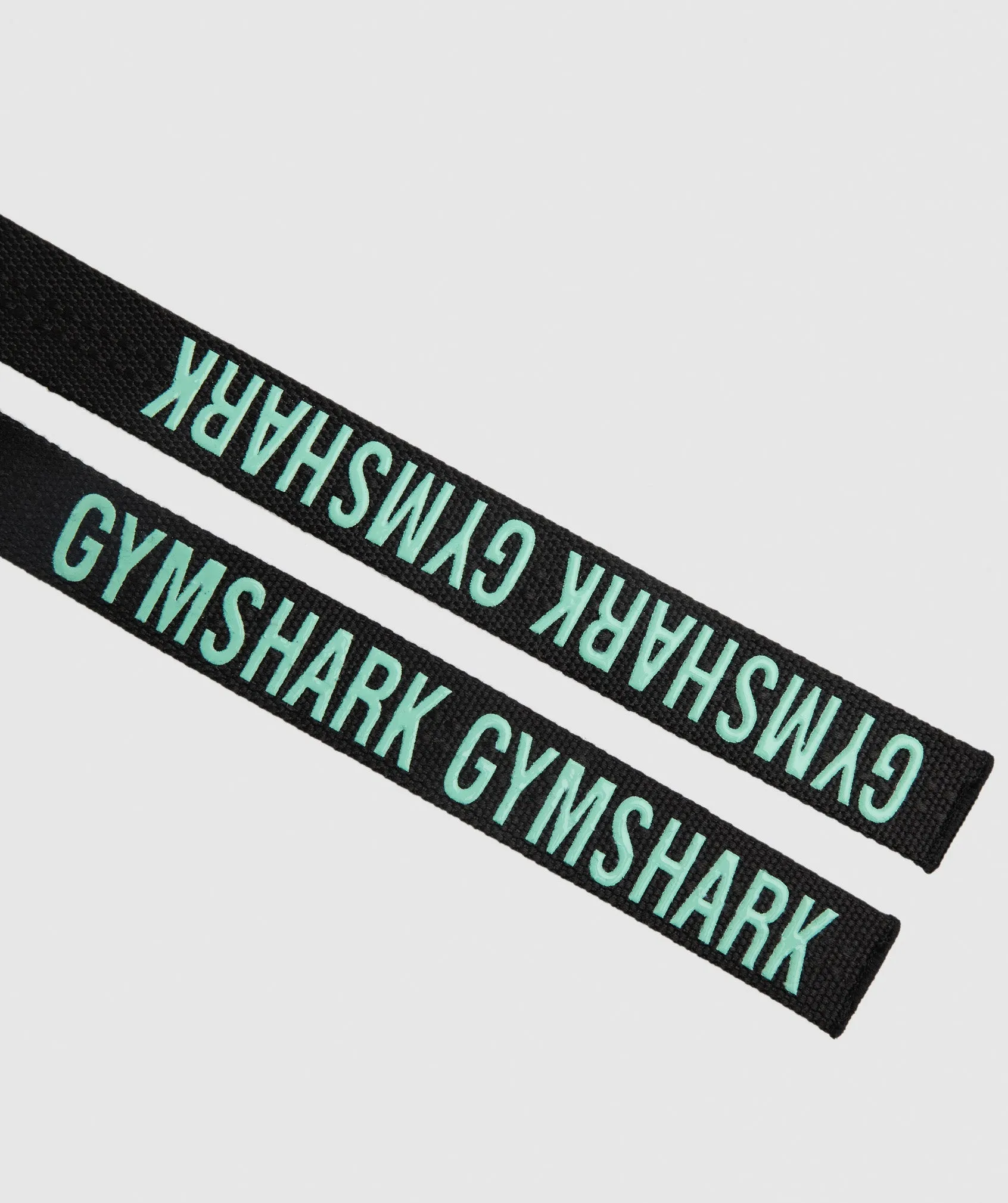 Gymshark Silicone Lifting Straps - Black/Blue