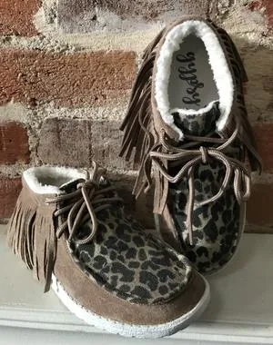 GYSPY JAZZ SUNRISE TAUPE LEOPARD SHOES