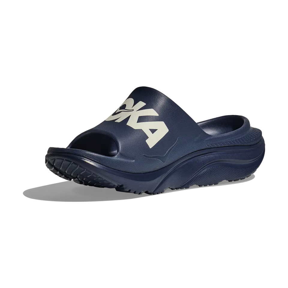 HOKA All Gender Ora Athletic Slide Varsity Navy/White