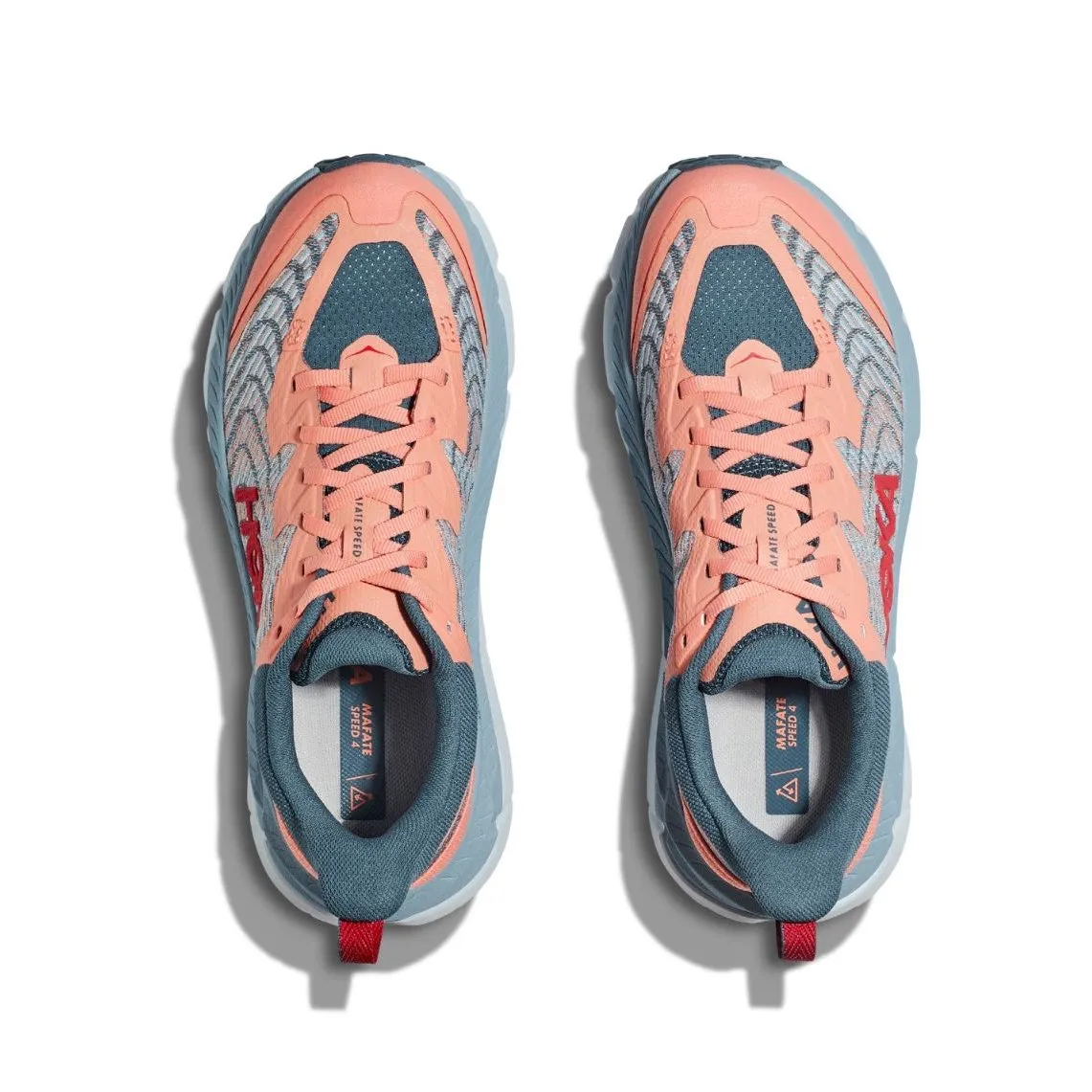 Hoka Women's Mafate Speed 4 Trail Running Shoes Papaya / Real Teal