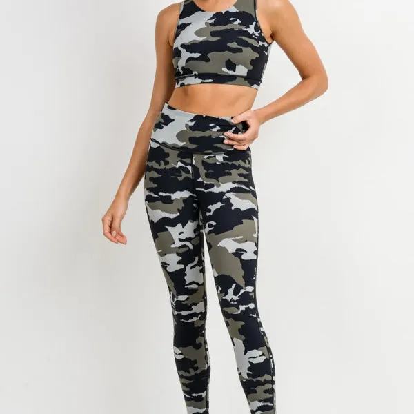 Jungle Camo Highwaist Workout Set