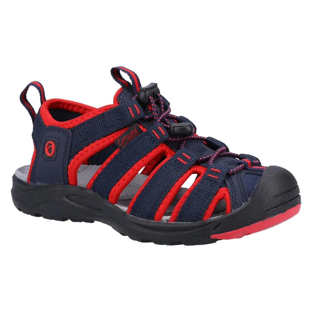 Junior Marshfield Recycled Sandals Navy/Red