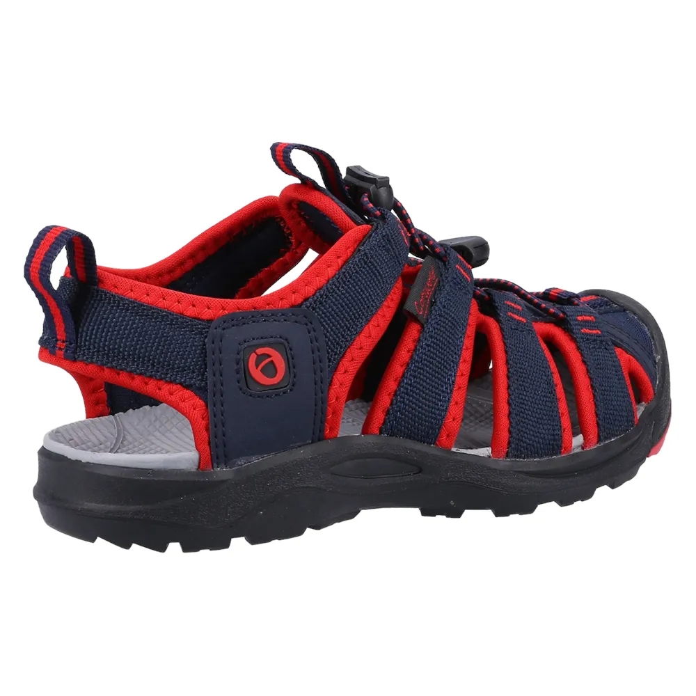 Junior Marshfield Recycled Sandals Navy/Red