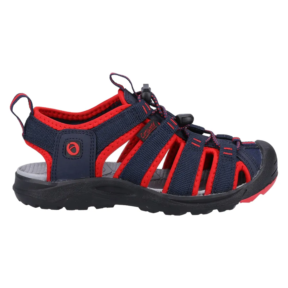 Junior Marshfield Recycled Sandals Navy/Red