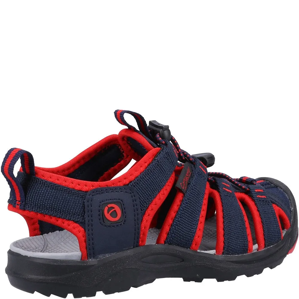 Junior Marshfield Recycled Sandals Navy/Red