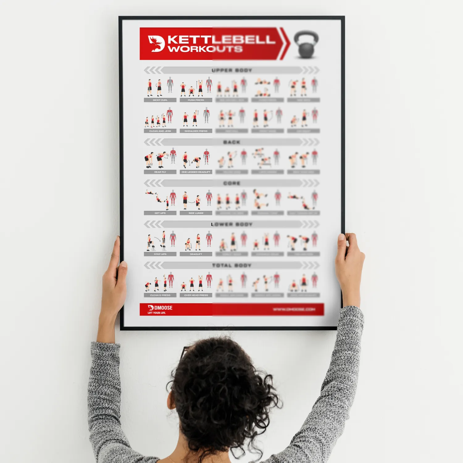 Kettlebell Workout Exercise Poster