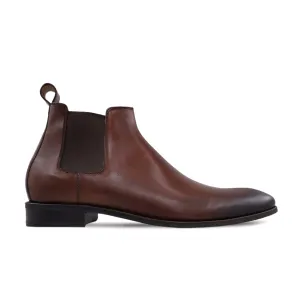 Khair - Men's Burnished Oxblood Calf Leather Chelsea Boot