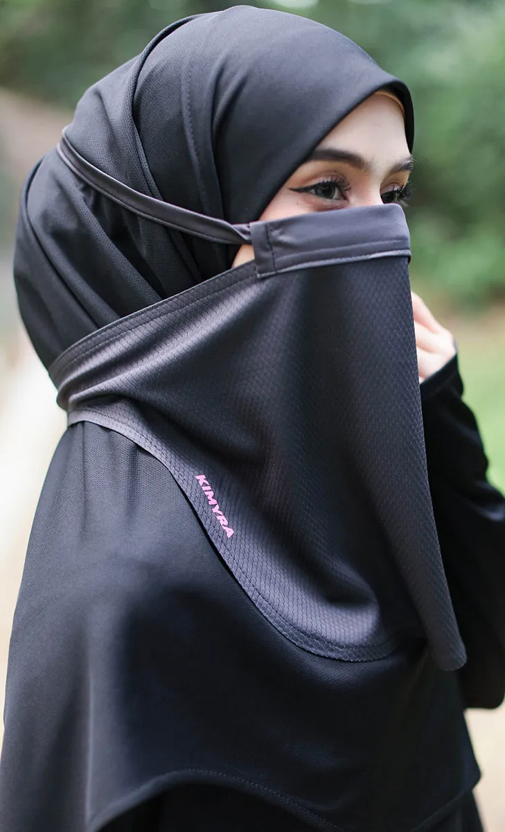 Kimniqab Black Pink - Niqab For Swimming and Sports