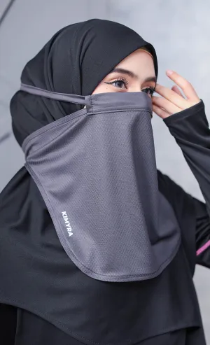 Kimniqab Black White - Niqab For Swimming and Sports