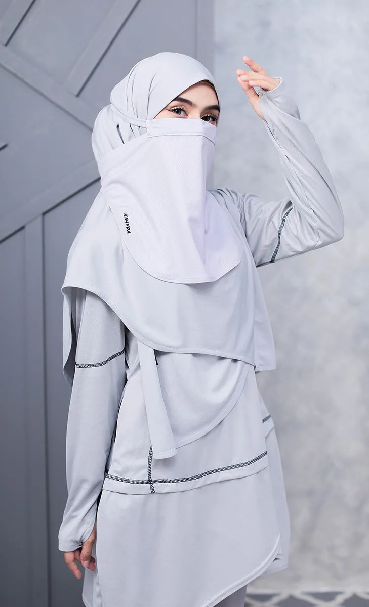 Kimniqab Grey - Niqab For Swimming and Sports