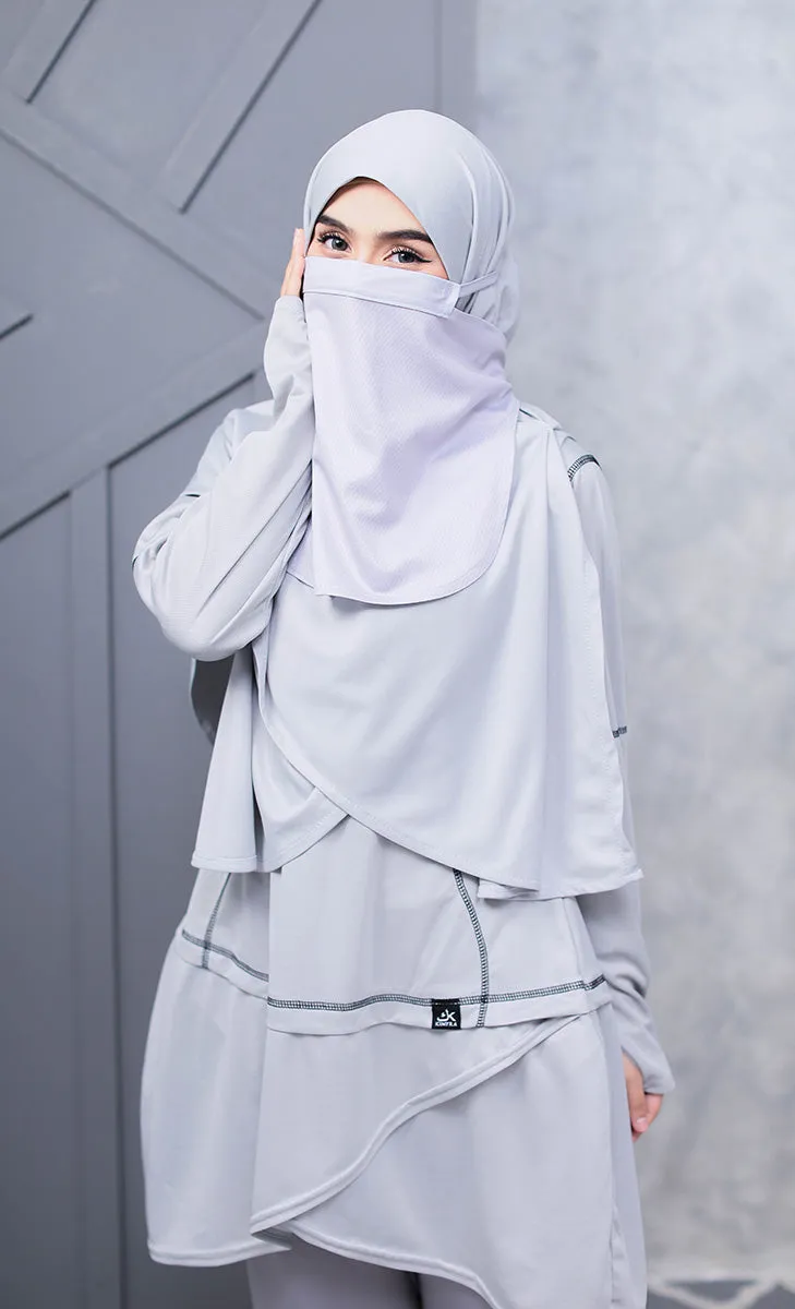 Kimniqab Grey - Niqab For Swimming and Sports