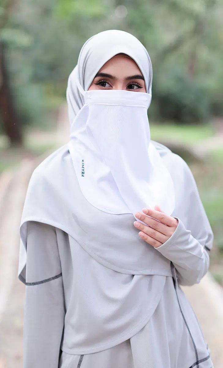 Kimniqab White - Niqab For Swimming and Sports