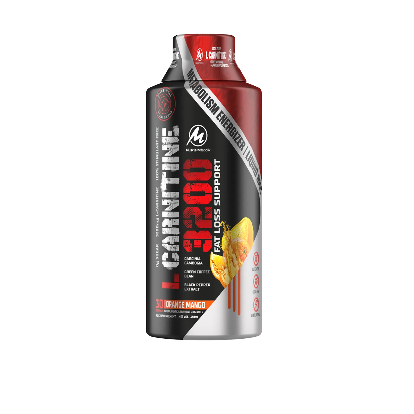 L Carnitine Liquid 450Ml Orange