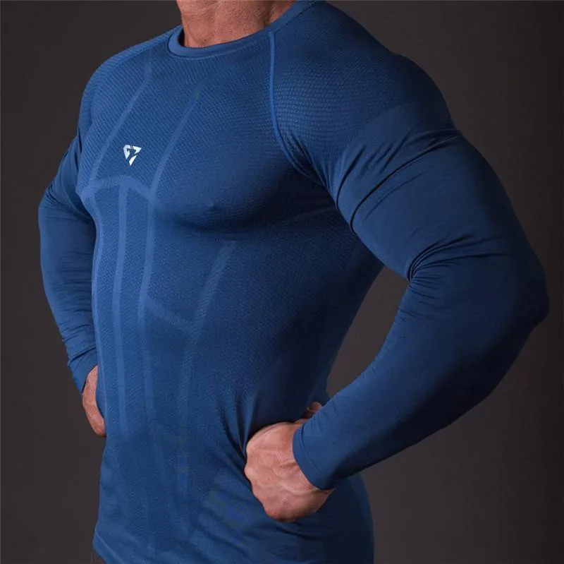 Long Sleeve Men's Lifting Shirt with Rashgard  technology