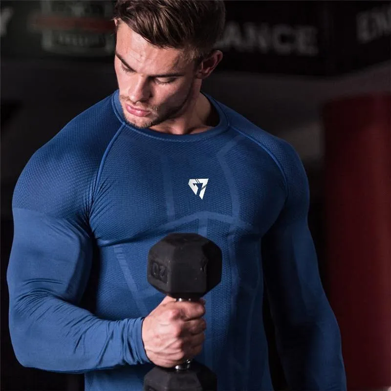 Long Sleeve Men's Lifting Shirt with Rashgard  technology