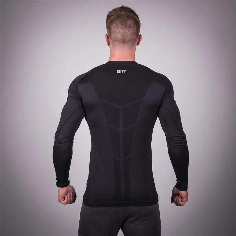 Long Sleeve Men's Lifting Shirt with Rashgard  technology