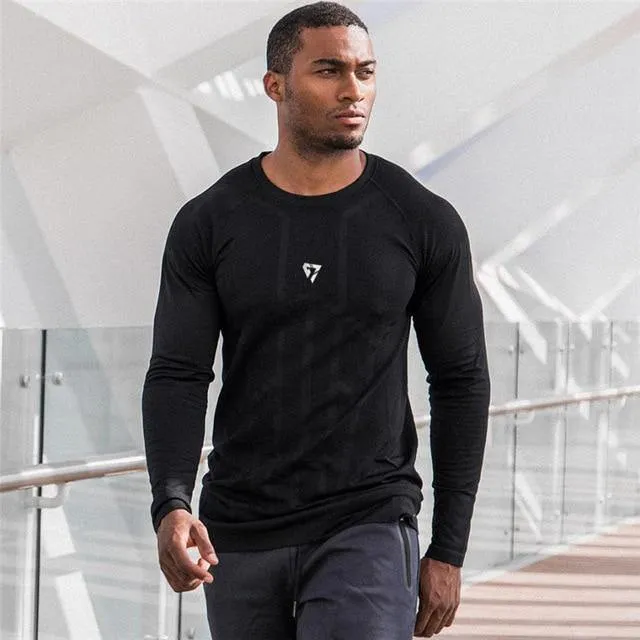 Long Sleeve Men's Lifting Shirt with Rashgard  technology