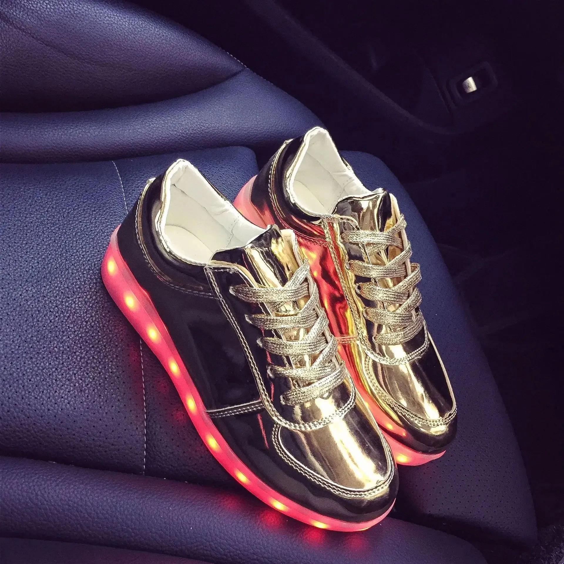 Luminous Light Up LED Sneakers/Glowing Tron Unisex Rechargeable Couple's Shoes