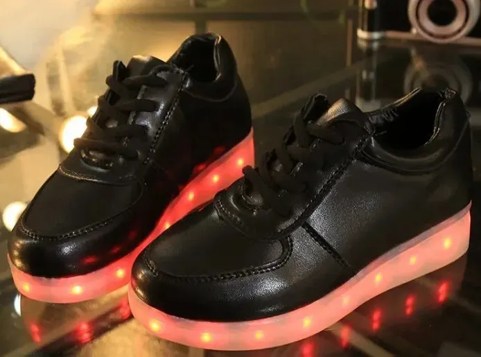 Luminous Light Up LED Sneakers/Glowing Tron Unisex Rechargeable Couple's Shoes