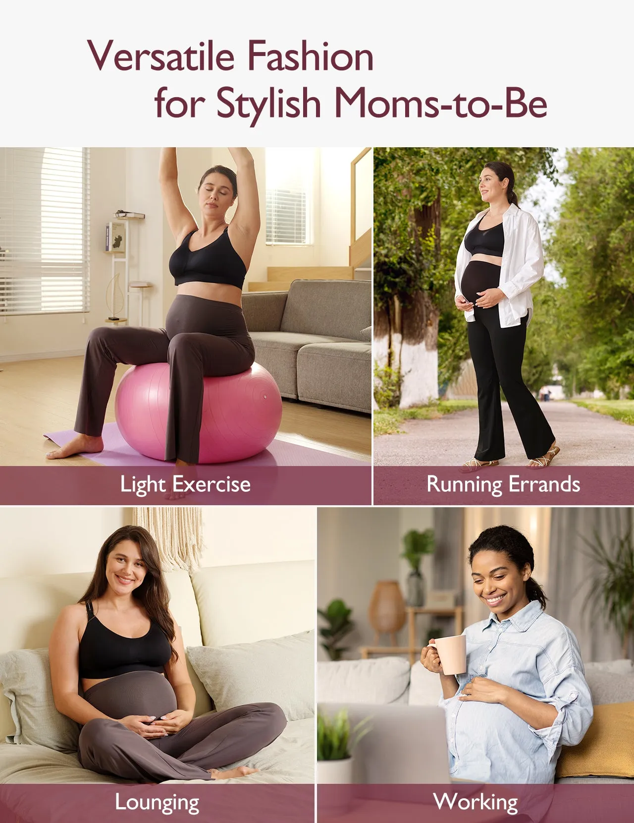 Maternity Workout Flare Leggings