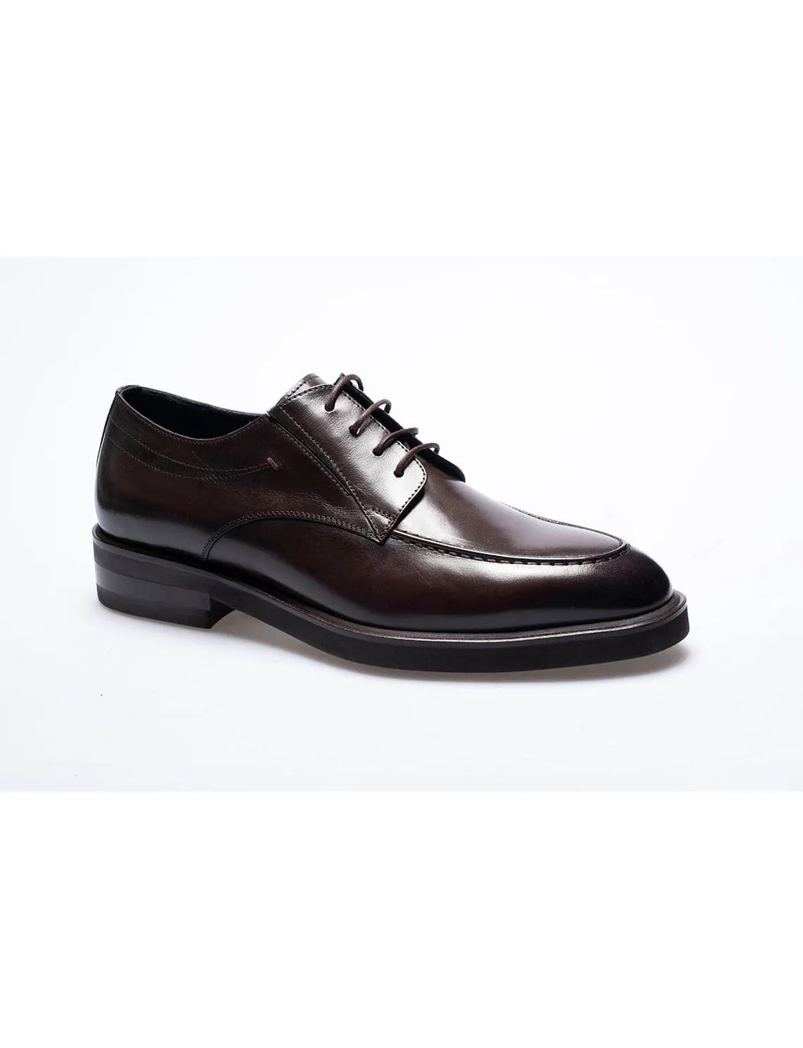 Men  Brown Genuine Leather Classic Shoes