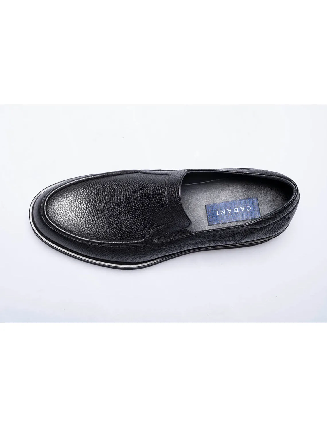 Men Navy-Blue Genuine Leather Classic Shoes