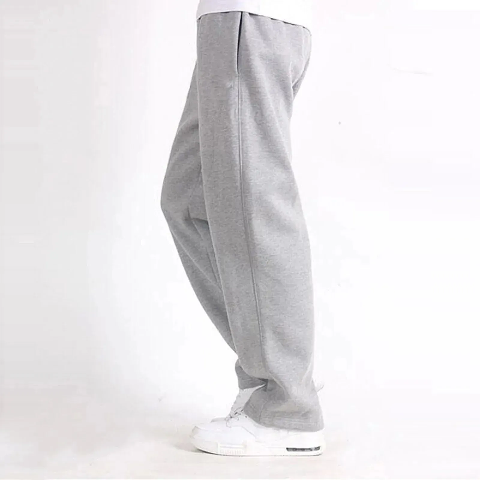 Mens clothing Sweatpants Jogger Baggy Pants Jogging Casual Fashion Classic Wide Straight Pants Sports Solid Color Loose Pants 240422