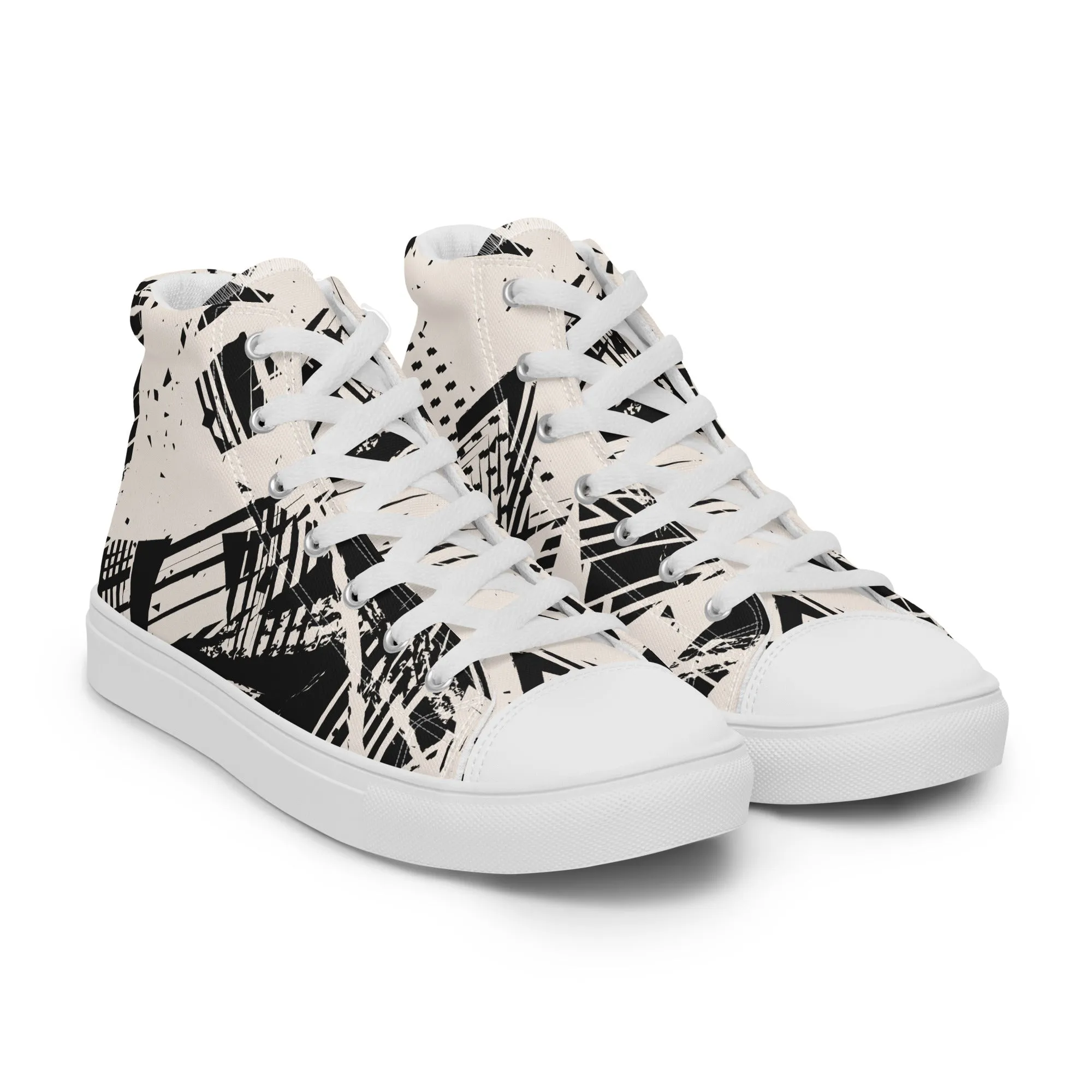 Men’s high top canvas shoes