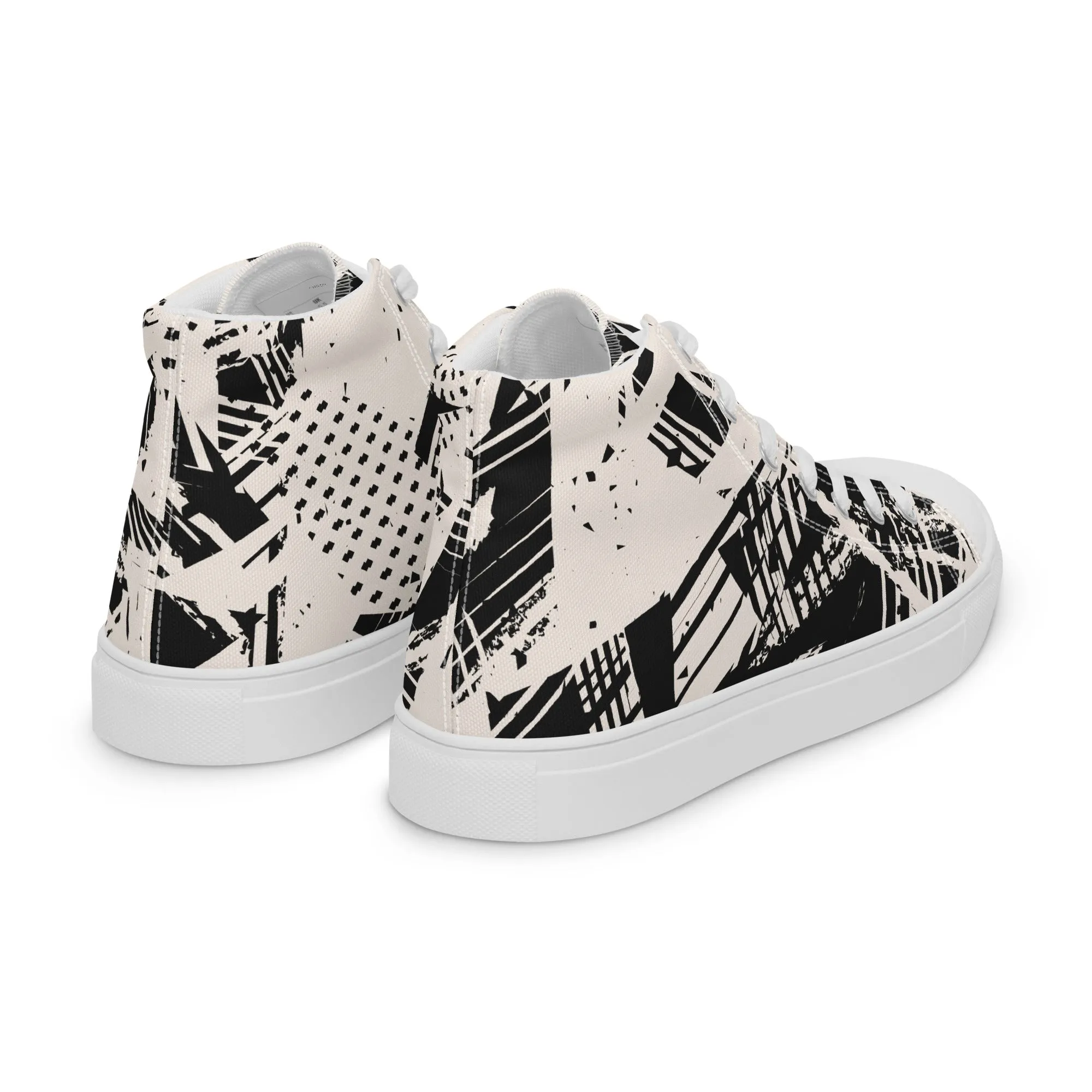 Men’s high top canvas shoes