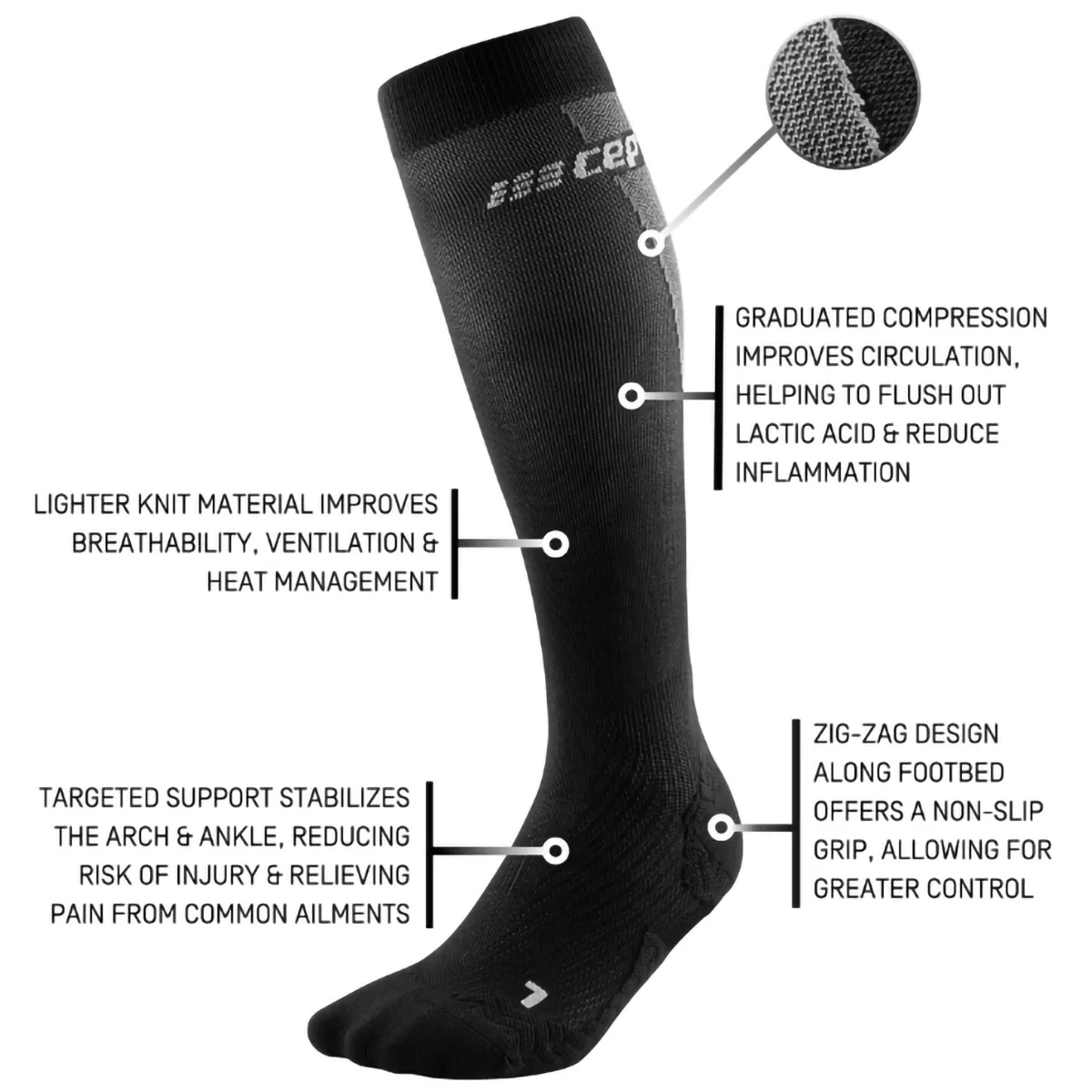 Men's UltraLight Tall Compression Socks