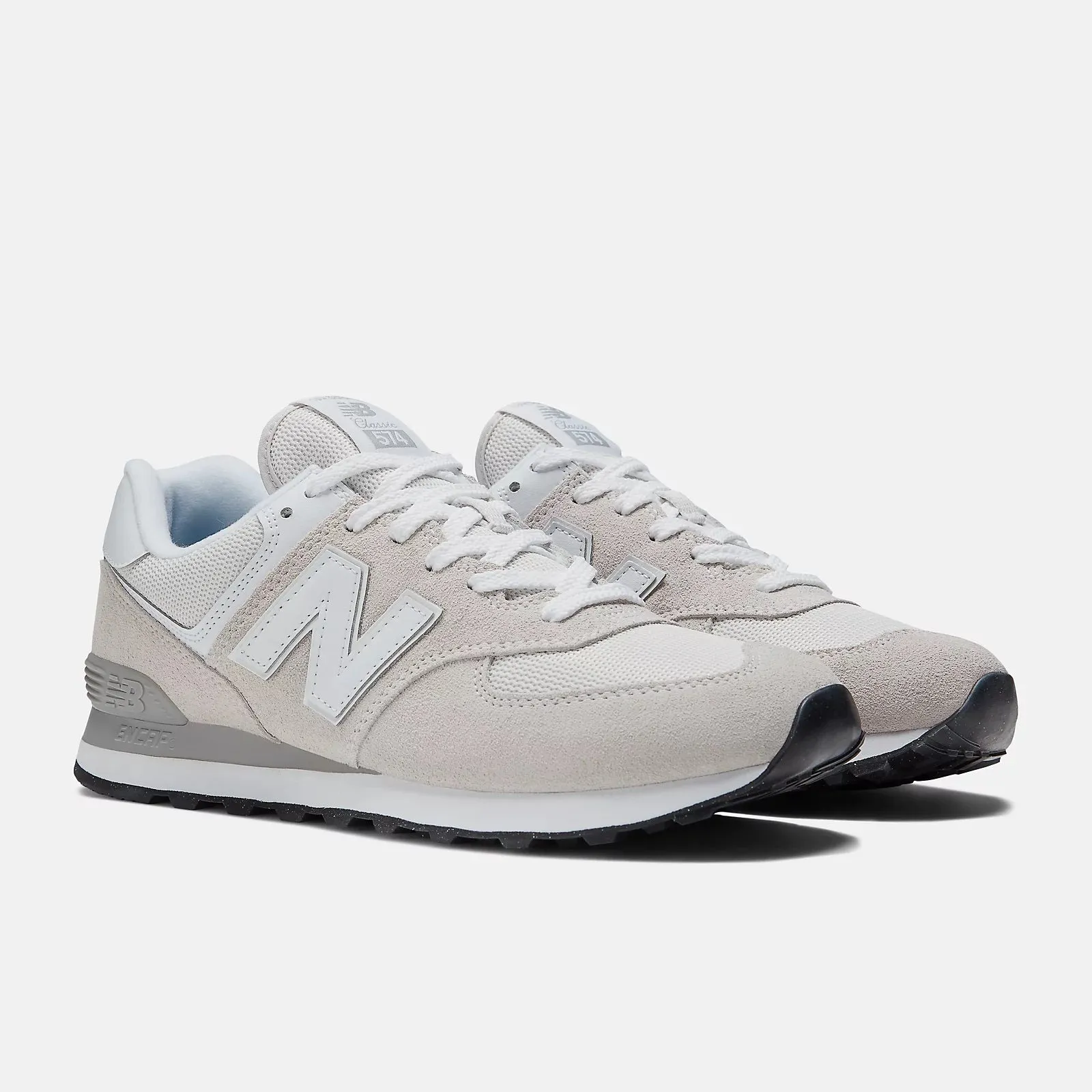 Men's Wide Fit New Balance  ML574EVW Running Trainers - Exclusive - Nimbus Cloud/White ENCAP