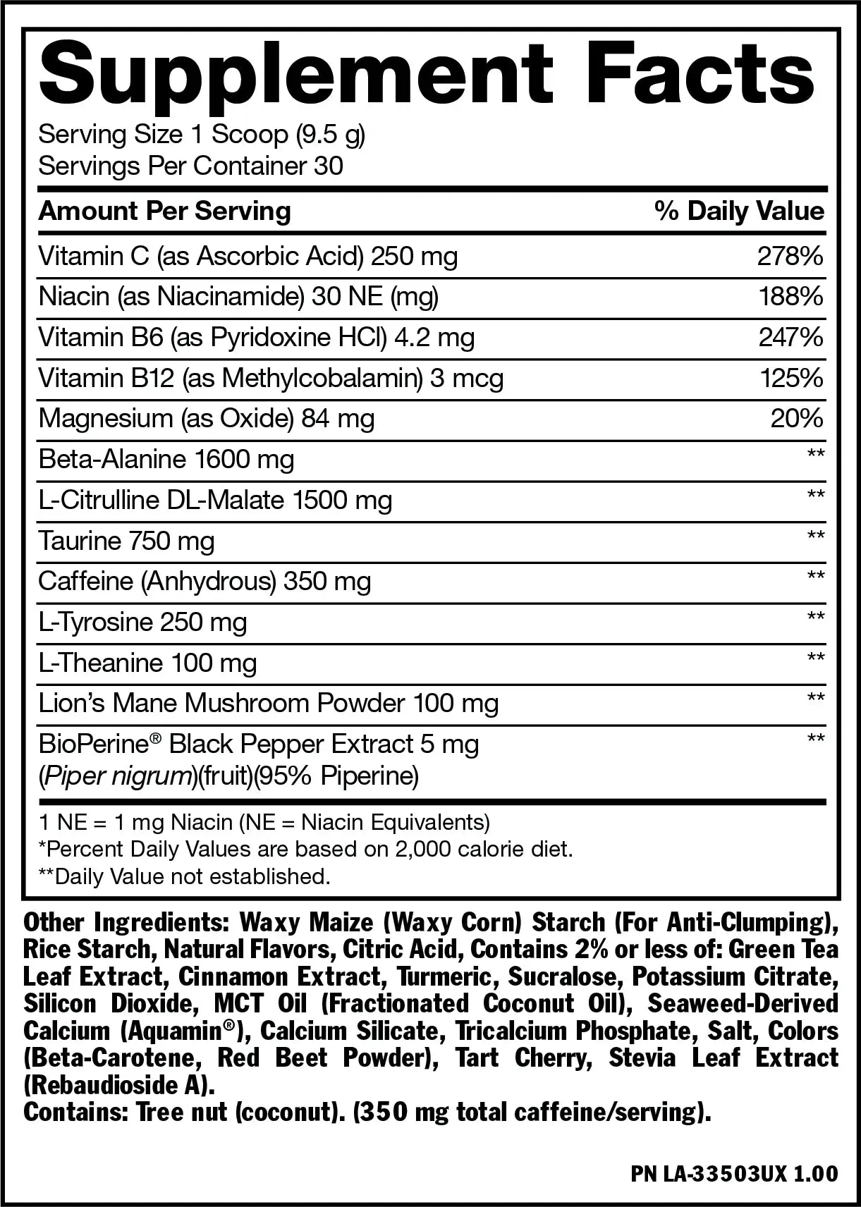 Mutant Madness Pre-Workout Peach & Mango