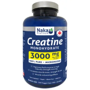 Naka Platinum Creatine Monohydrate 3000mg - 200 V-Caps