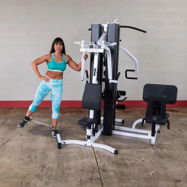 New 2024 Body-Solid EXM3000LPS 2 Stack Gym System with Leg Press