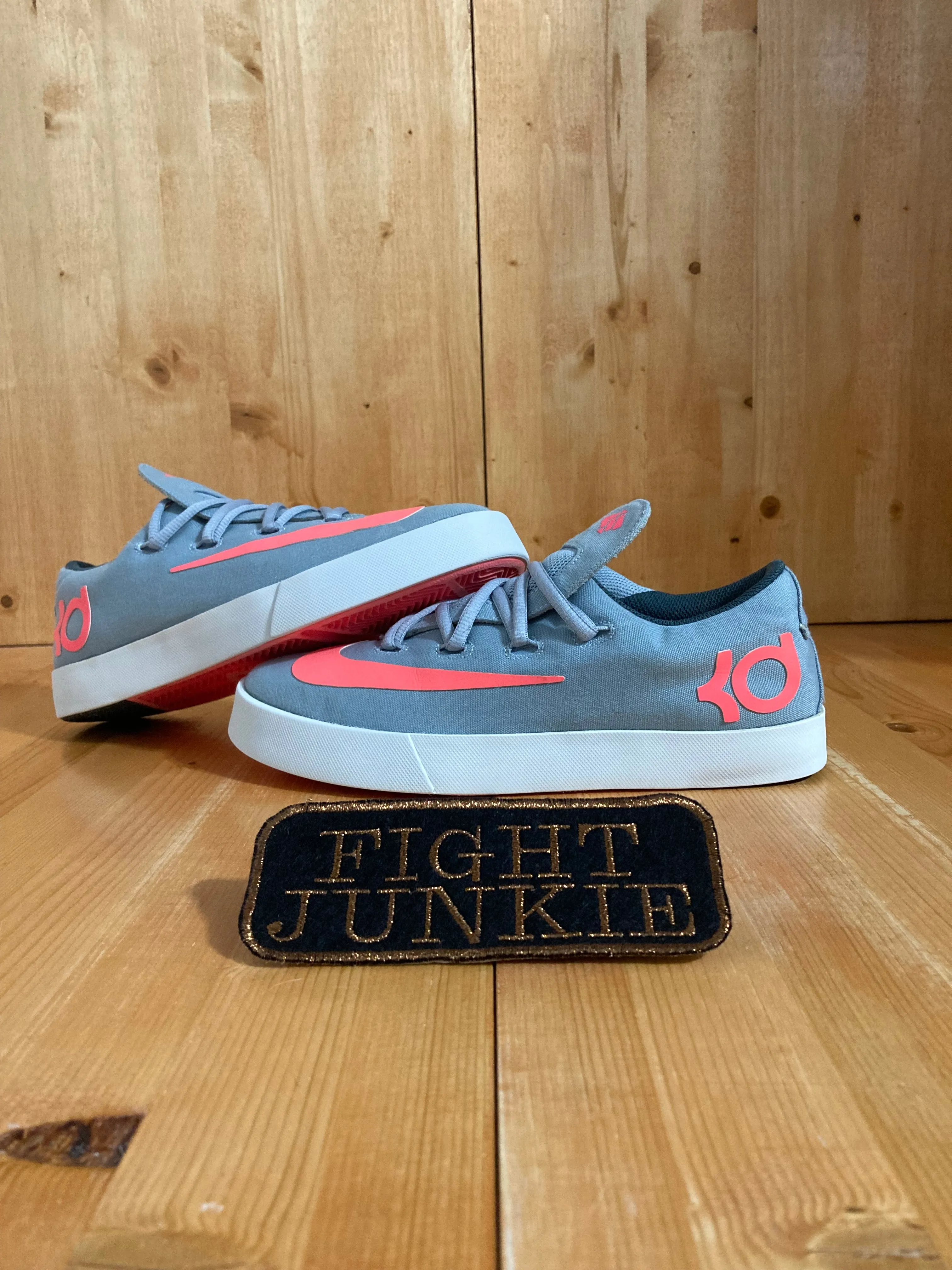 NIKE KEVIN DURANT VULC GS Youth Size 6 Shoes Sneakers Gray & Pink 642085-003