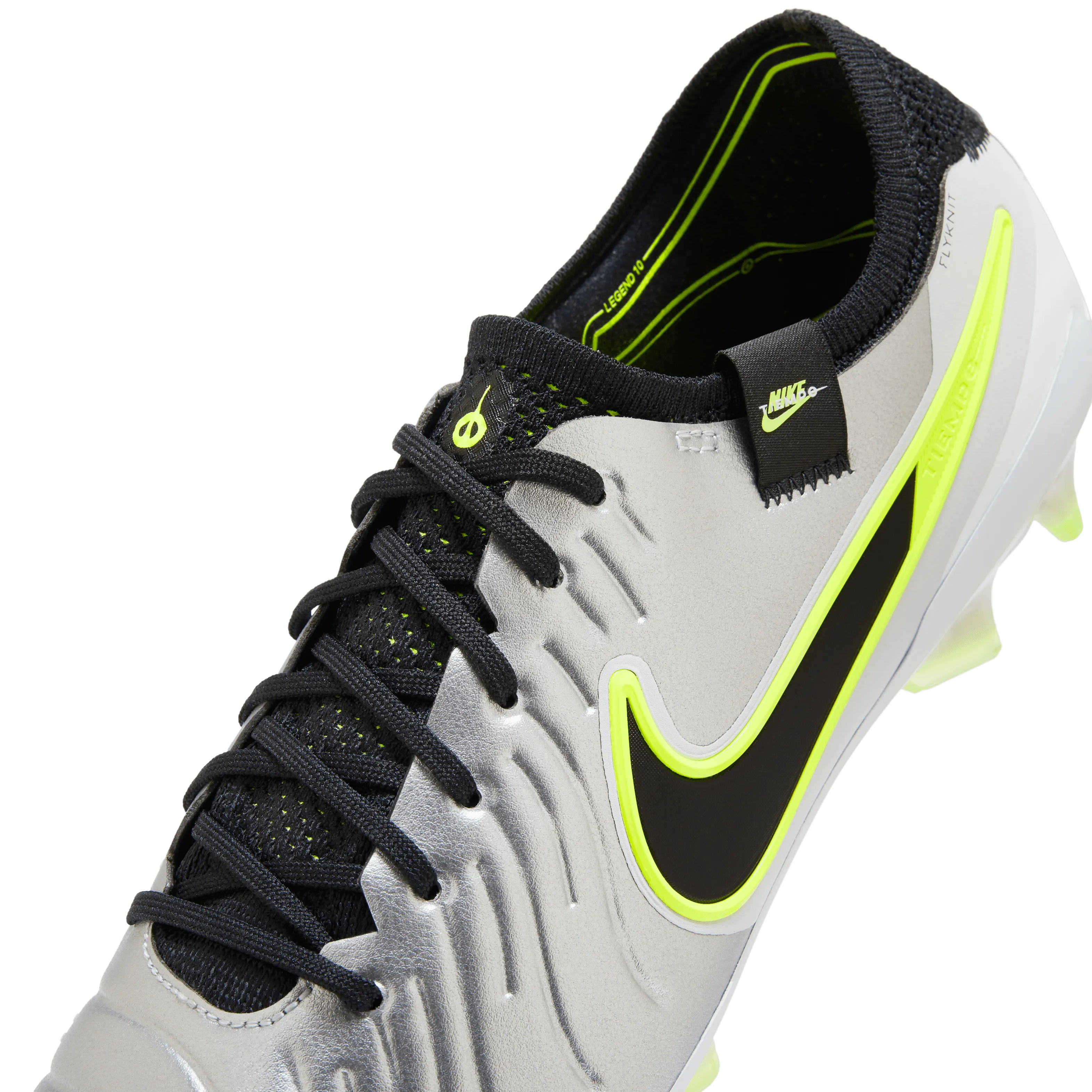 Nike Tiempo Legend 10 Elite FG-Metallic Silver/Black/Volt