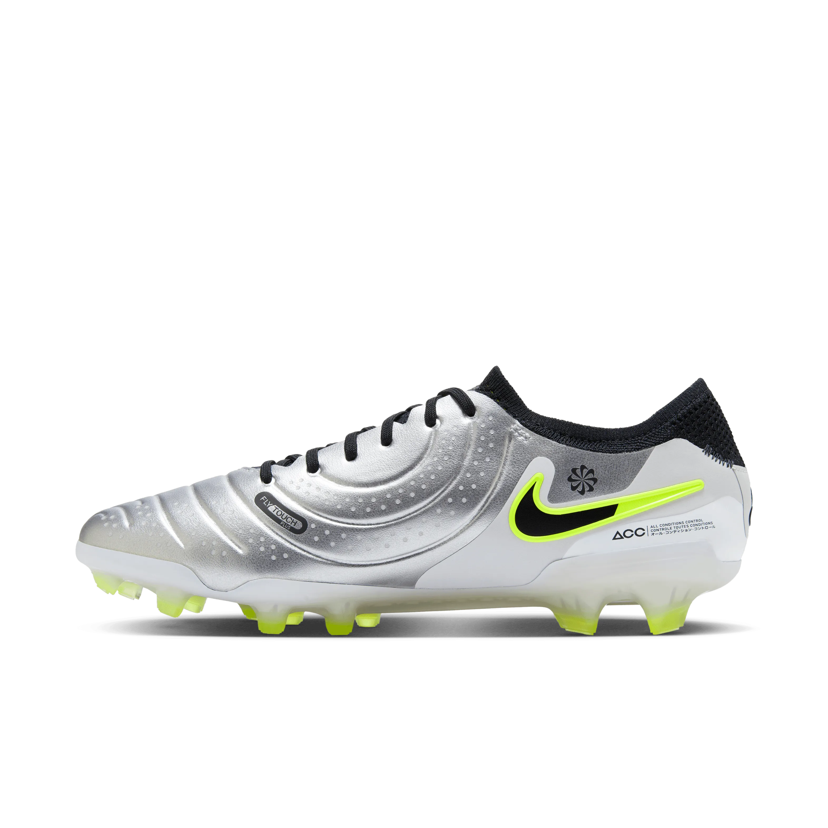 Nike Tiempo Legend 10 Elite FG-Metallic Silver/Black/Volt