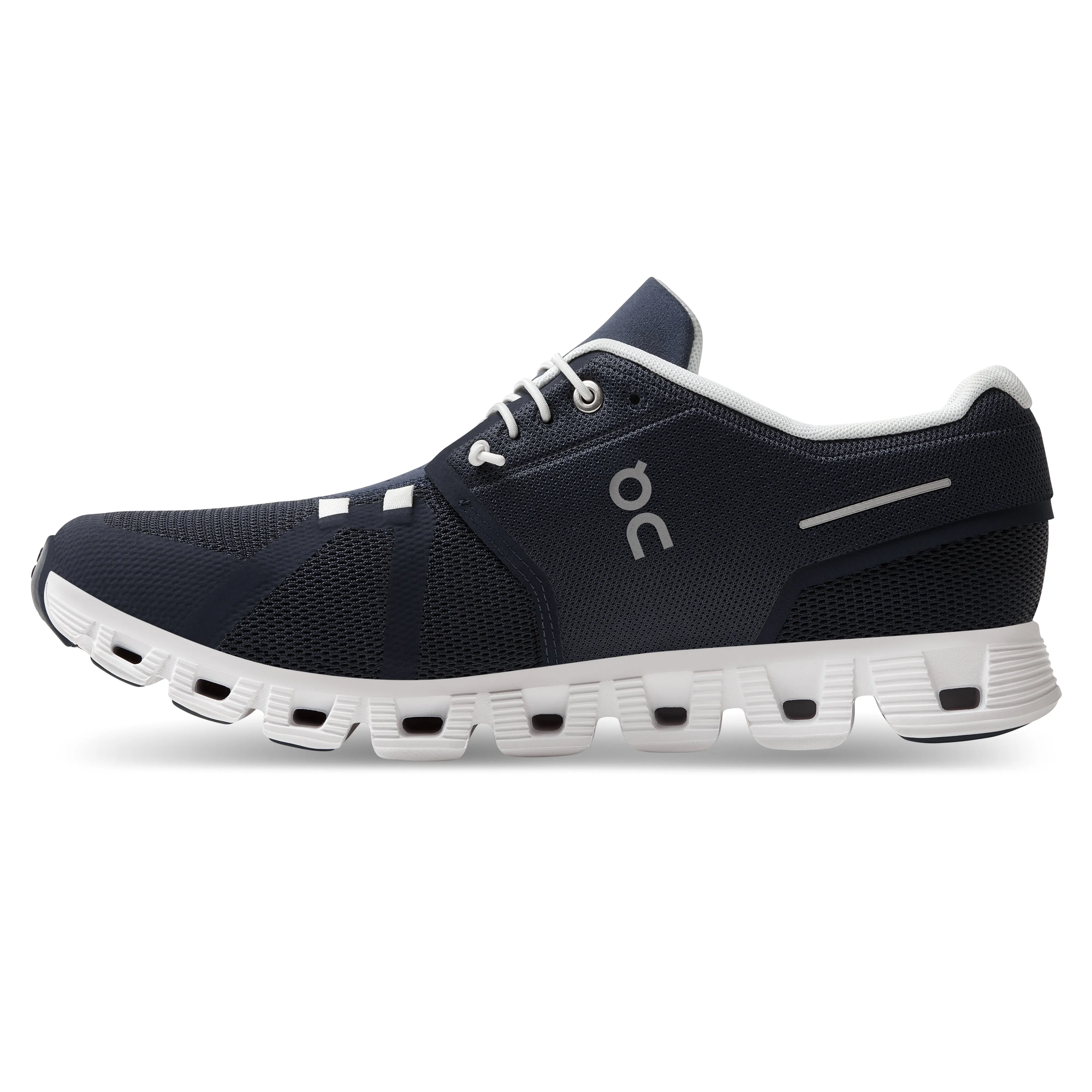 On Running Men's Cloud 5 Running Shoe in Midnight White