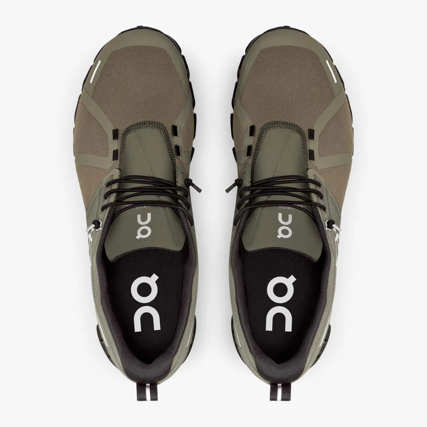 On Running Men's Cloud 5 Waterproof Shoes - Olive / Black